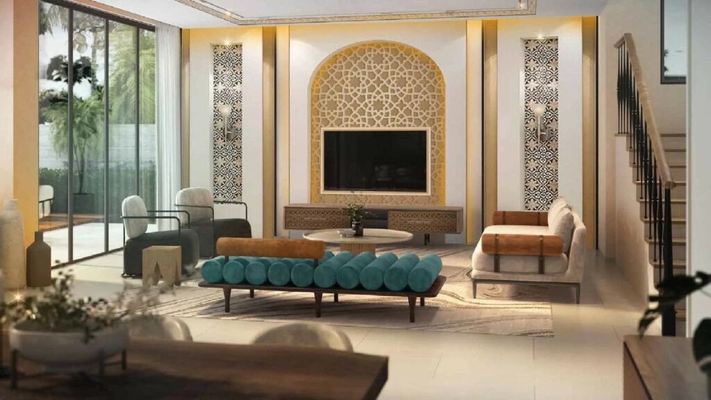 Morocco Damac Lagoons living room